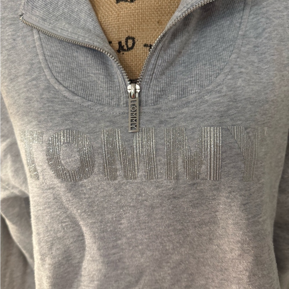 Tommy Hilfiger Gray Cowl Neck Sweater